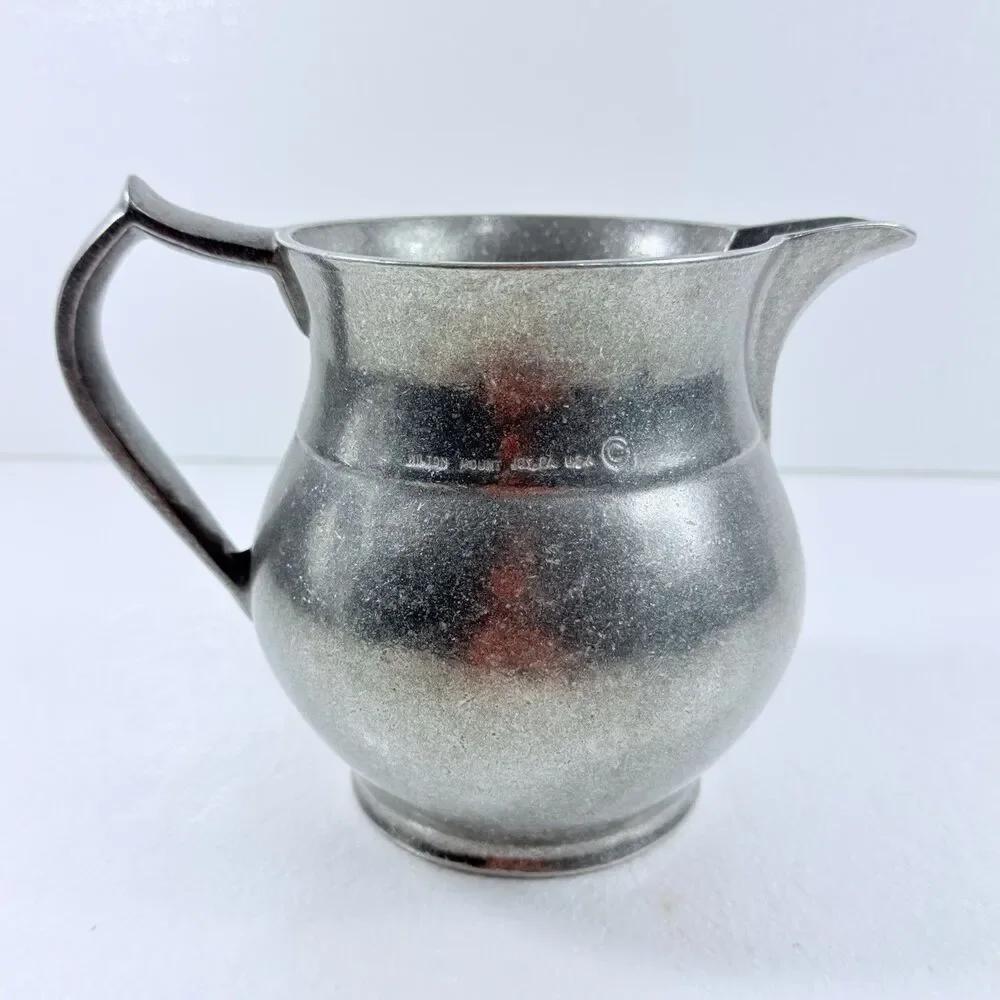 Vintage Wilton Armetale Plough Tavern Pitcher Metal Farmhouse Decor Cottage Core